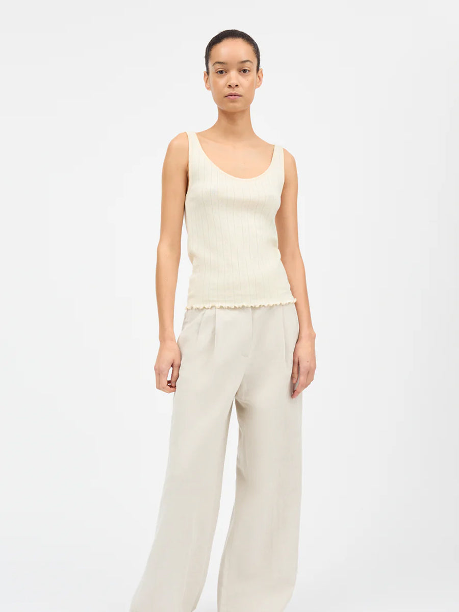 Edie Low Back Top - Butter