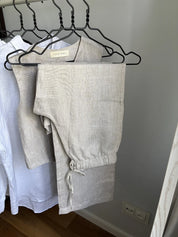 Fig & Honey Leinenhose Beige Hängerfoto