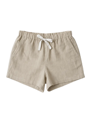 Fig & Honey beige Leinenshorts Frontansicht