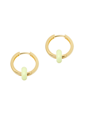 Frellini Lily Hoops Ohrringe mit Grünem Donut Freisteller