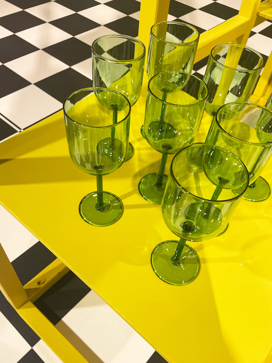 Weinglas Grün 2er-Set