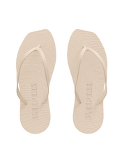 Tapered Eggnog Flip Flops