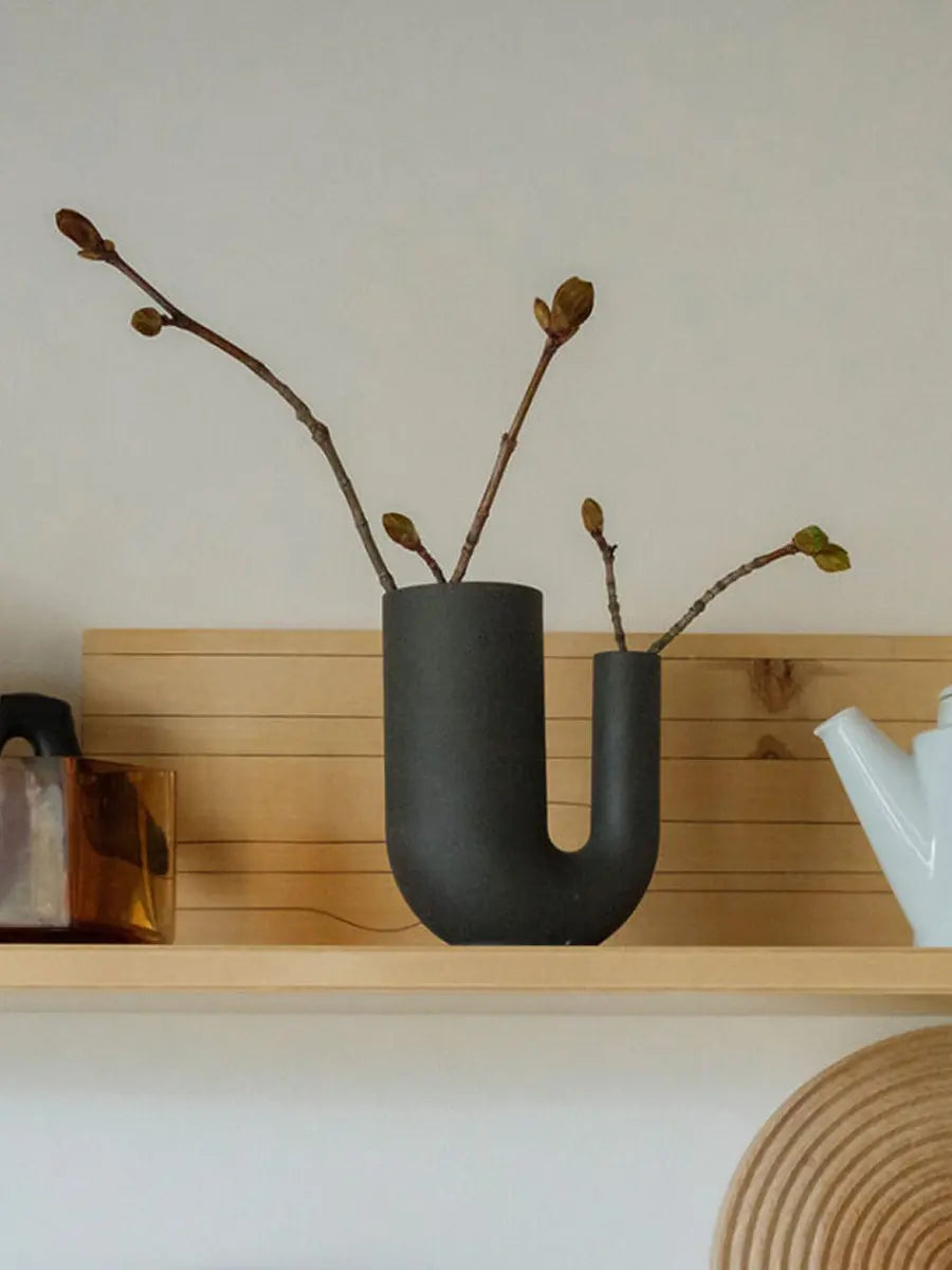 Tuba Vase White