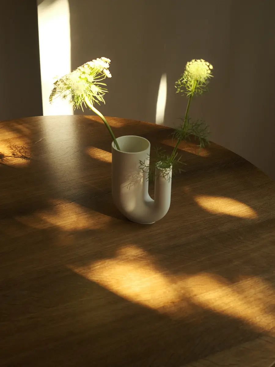 Tuba Vase White