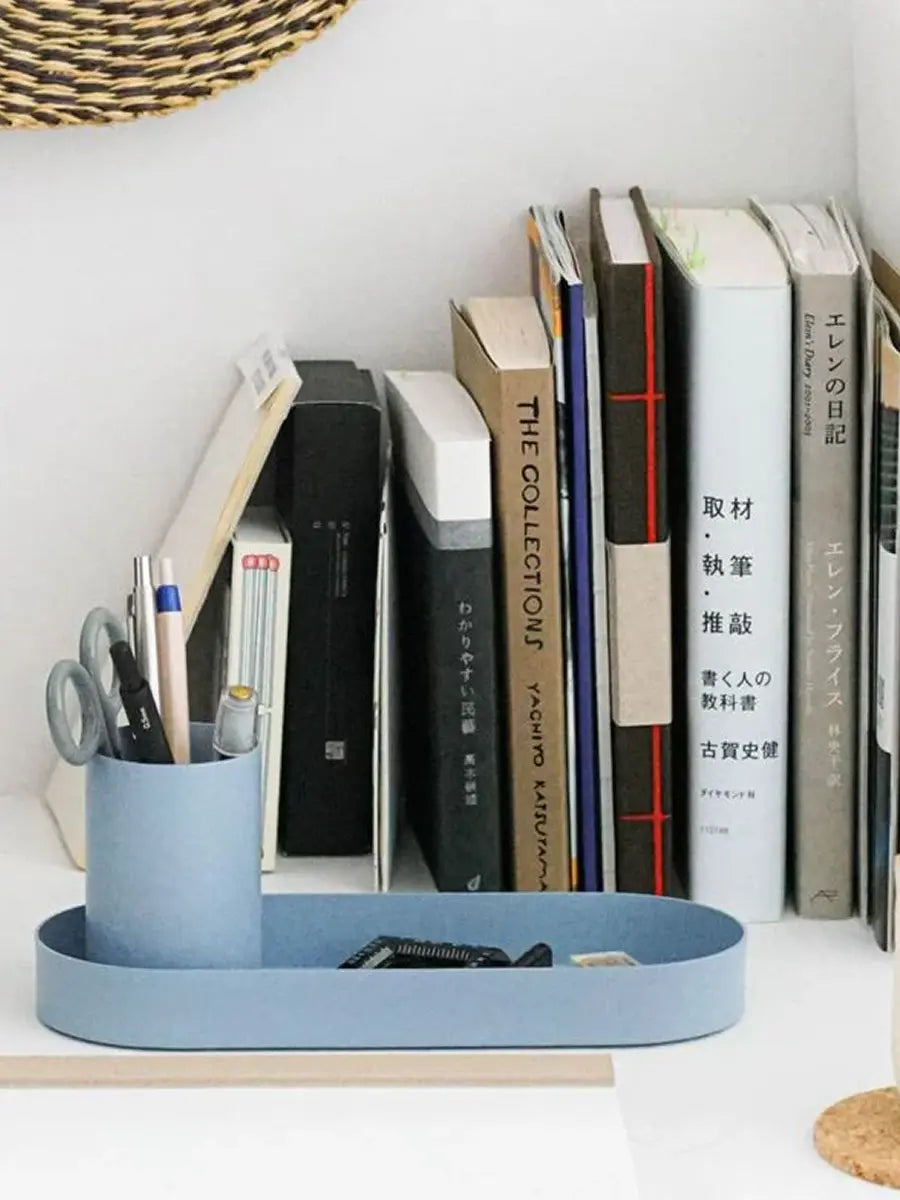 Hightide Desk Organizer Blau Detailansicht Schreibtisch 