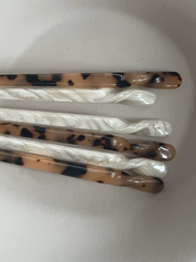 Twisted Hairpin Beige Swirl
