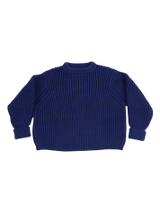 Chunky Lowe Pullover Cobalt Blue