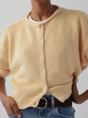 Oversized Peri Cardigan Faded Butter
