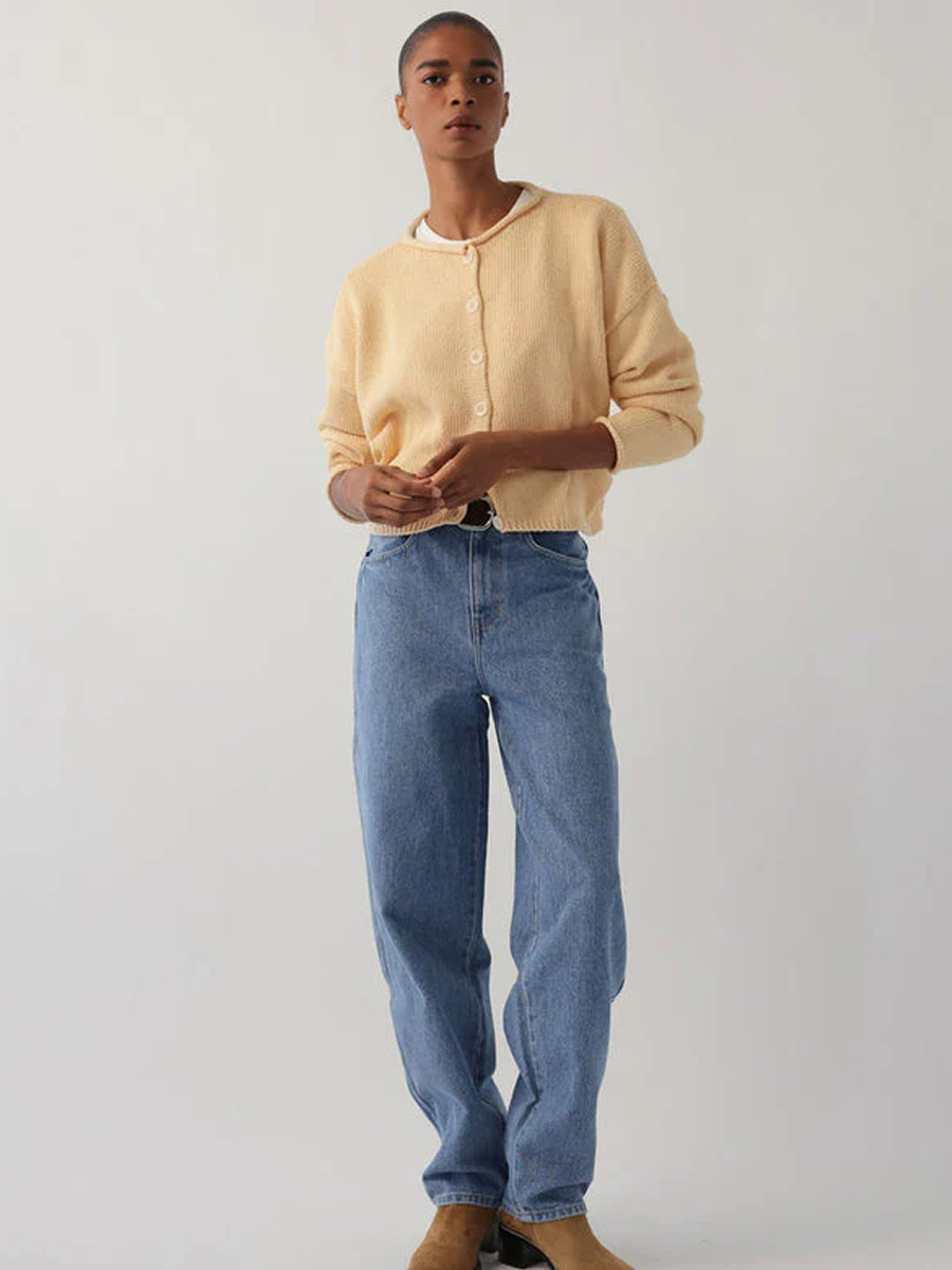 Oversized Peri Cardigan Faded Butter