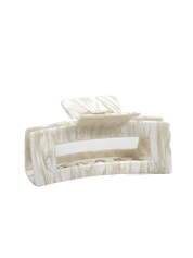 Jona Mila Clip Haarspange Beige Weiß Frontansicht