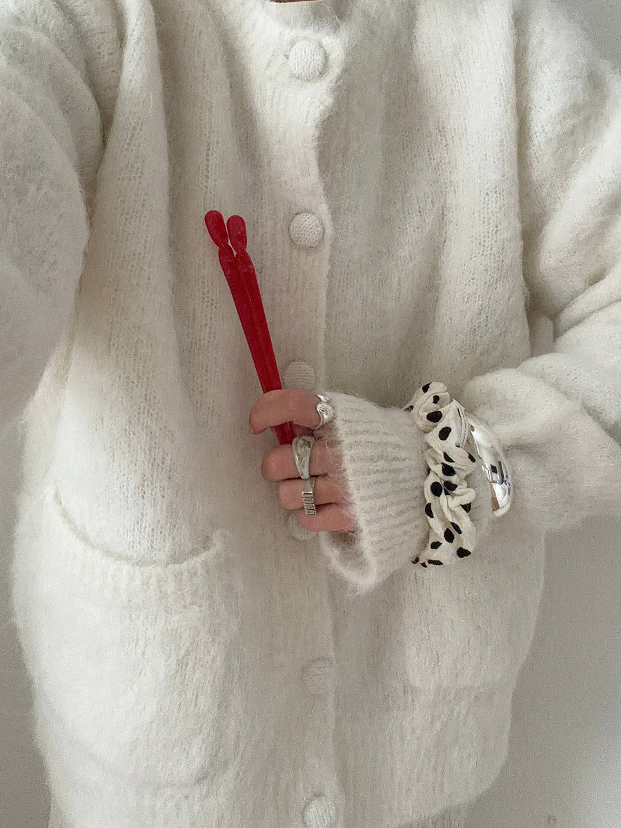 Twisted Hairpin Candy Red