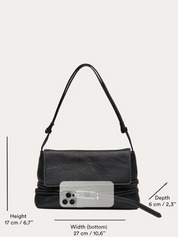 Belted Shoulder Bag Black