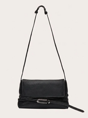 Belted Shoulder Bag Black