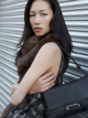 Belted Shoulder Bag Black