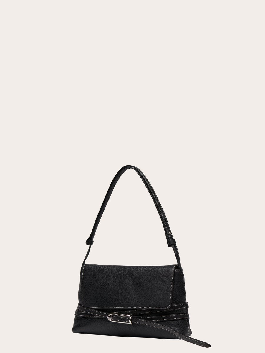 Belted Shoulder Bag Black