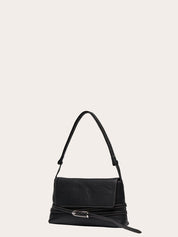 Belted Shoulder Bag Black