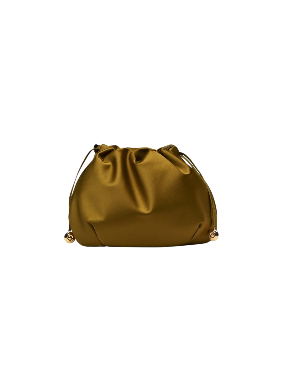 Charm Pouch Satin Green