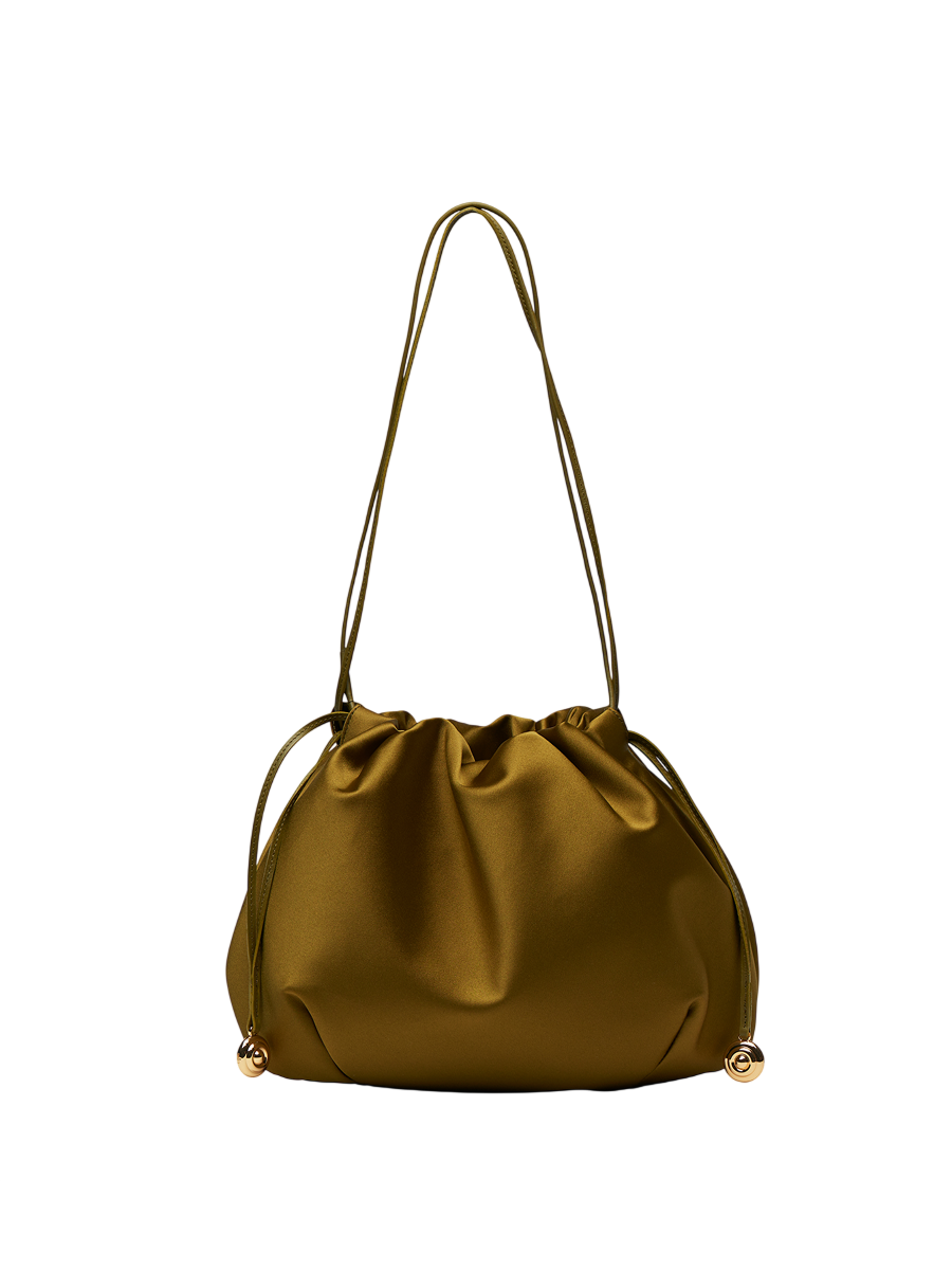 Charm Pouch Satin Green