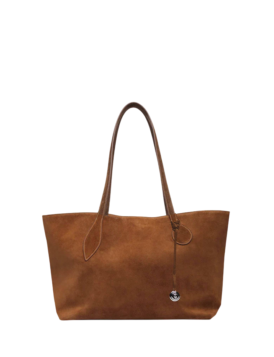 Liffner-Sprout-Tote-Midi-Suede-Saddle-Brown-Freisteller.png