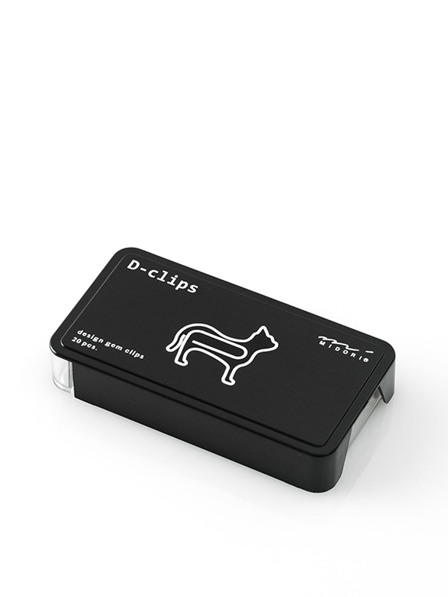 Midori D-Clips Büroklammern in Katzenform Ansicht Schachtel