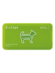 Midori D-Clips Büroklammern in Hundeform Freisteller Schachtel