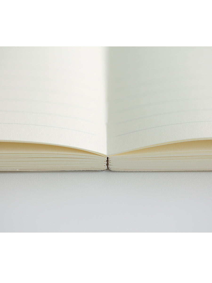Midori MD Notebook A6 Liniert Detailanischt offenes Buch