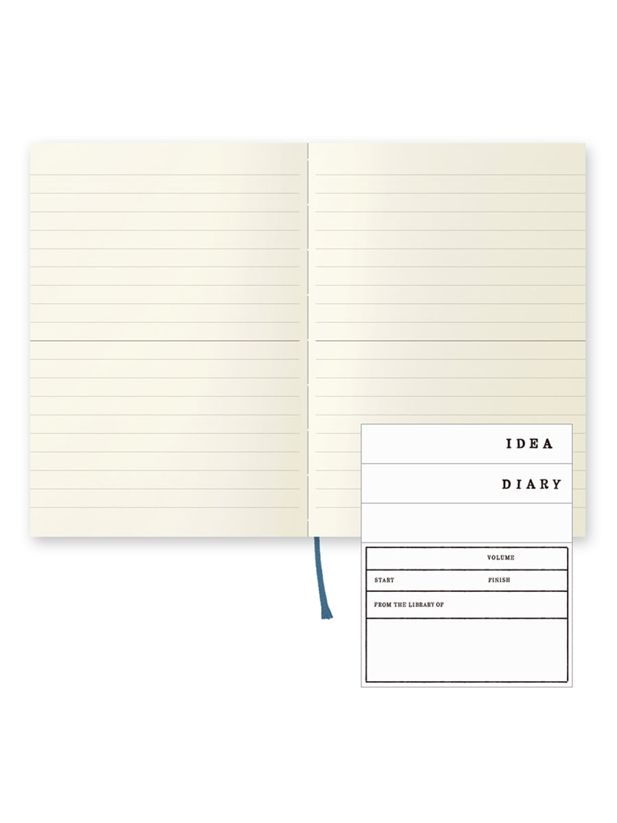 MD Midori Notizbuch A6 Liniert Frontansicht offenes Buch