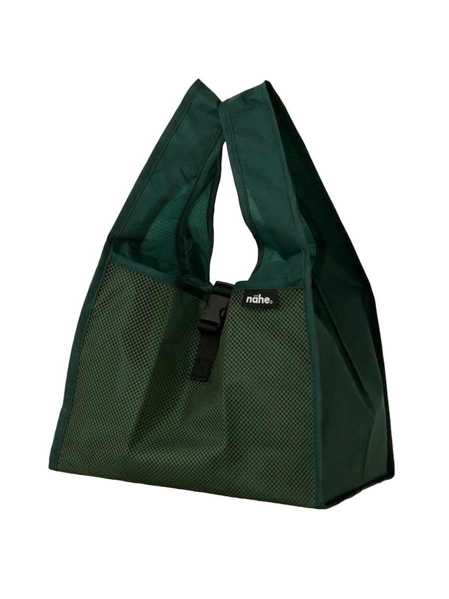 Nähe Shopper in Grün Freisteller