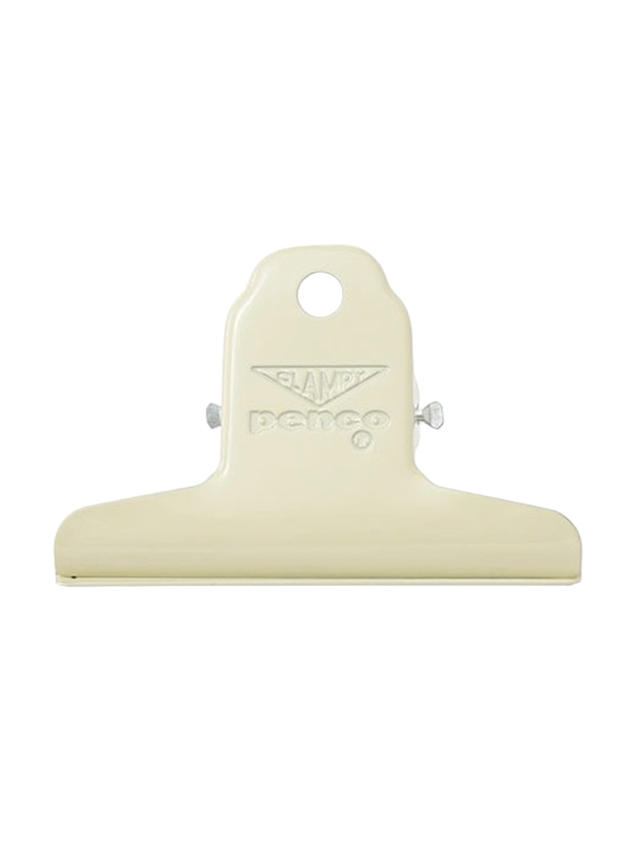 Penco Clampy Clip Büroklammer in S und Ivory Beige Freisteller
