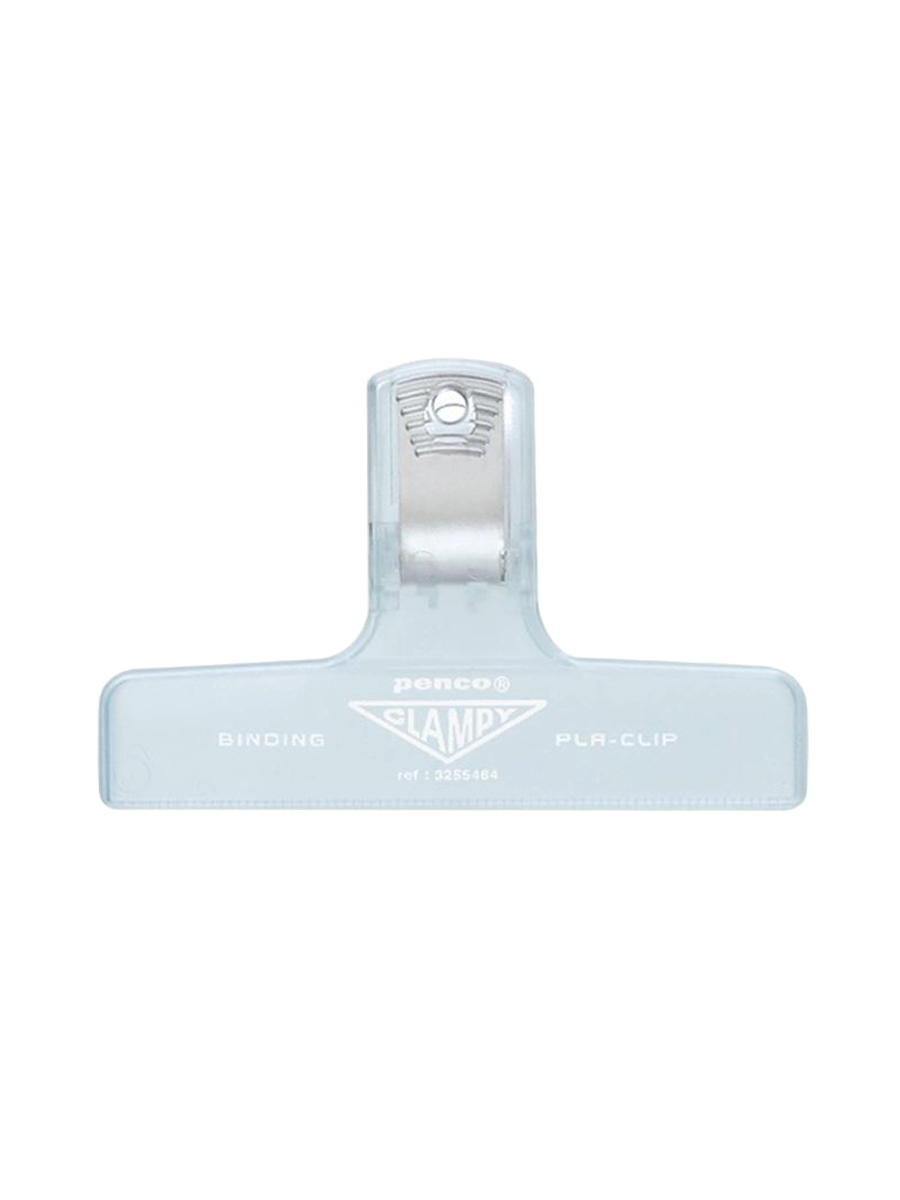 Penco PlaClip Büroklammer in Durchsichtig-Weiß Freisteller