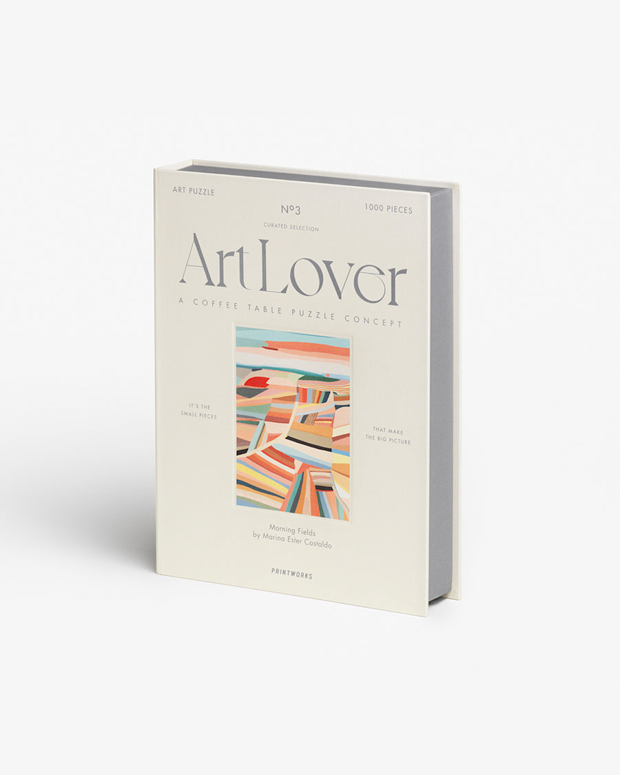 Printworks Puzzle Art Lover Morning Fields Verpackung Frontansicht