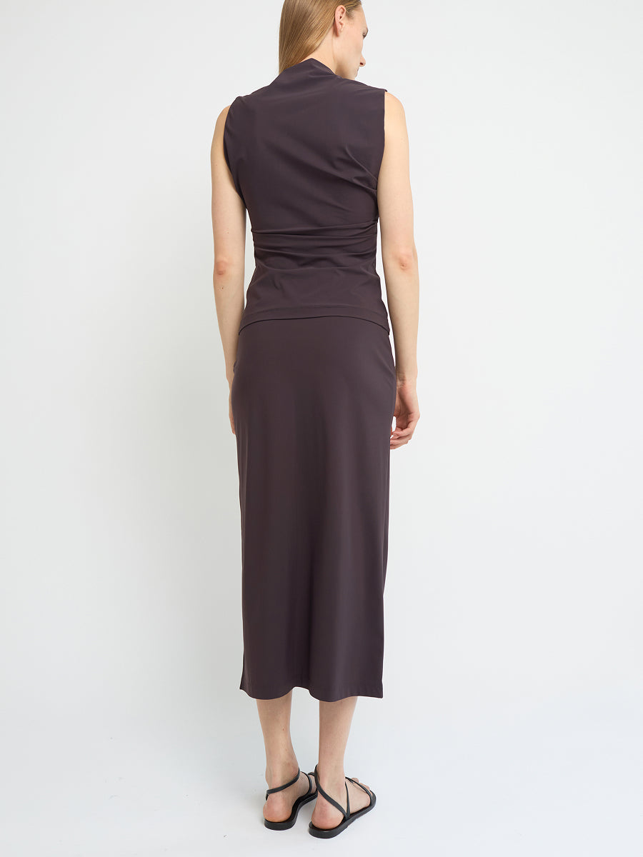 Asymmetric Sleeveless Top - Fig