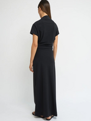 Asymmetric Short Sleeve Dress
