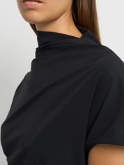 Asymmetric Short Sleeve Dress