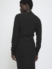 Knitted Asymmetric Long Sleeve Dress