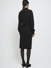 Knitted Asymmetric Long Sleeve Top