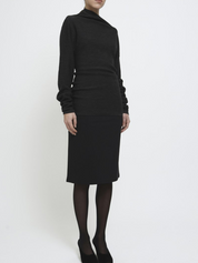 Knitted Asymmetric Long Sleeve Top