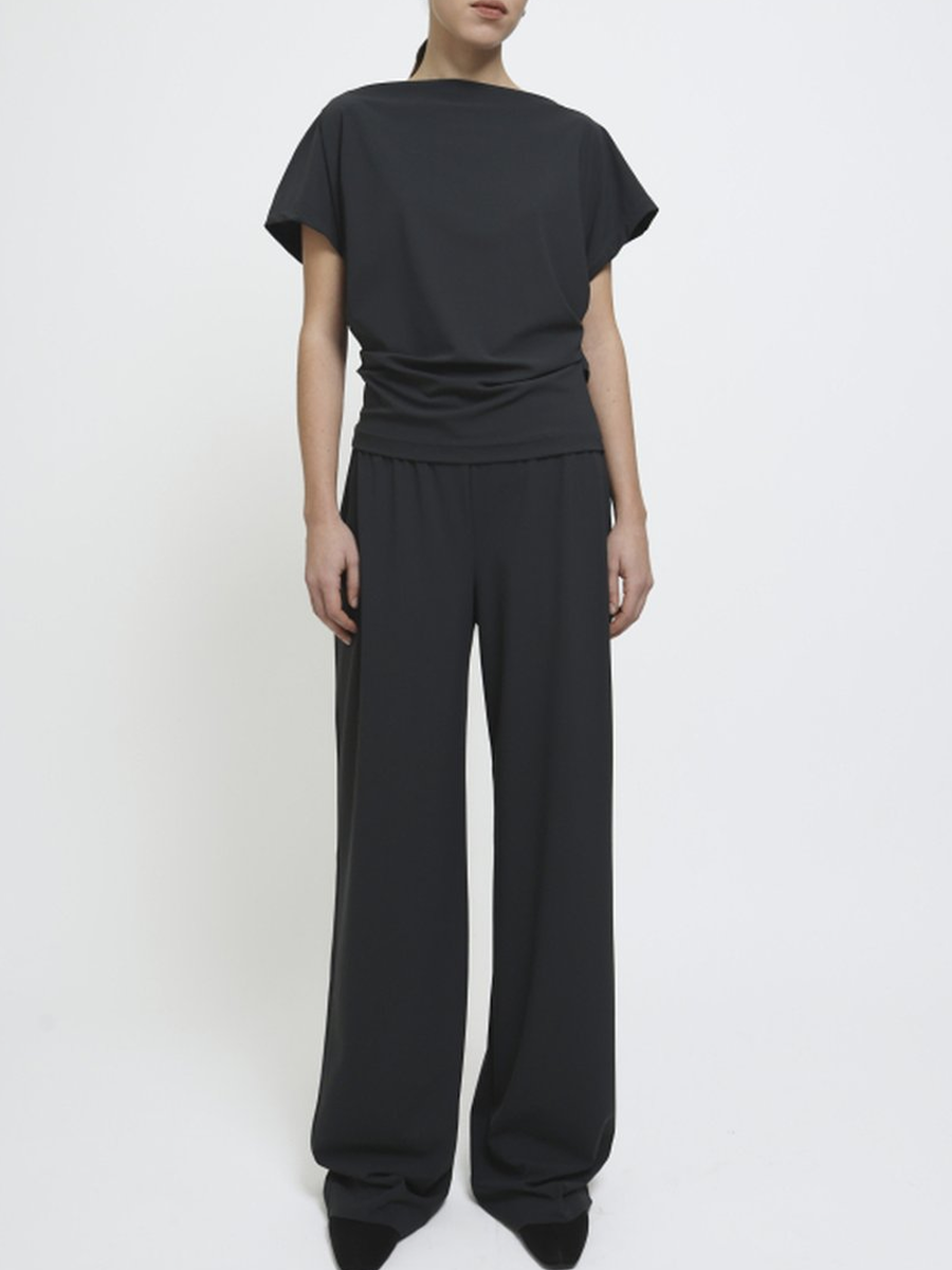 Wide Fit Pants Charcoal
