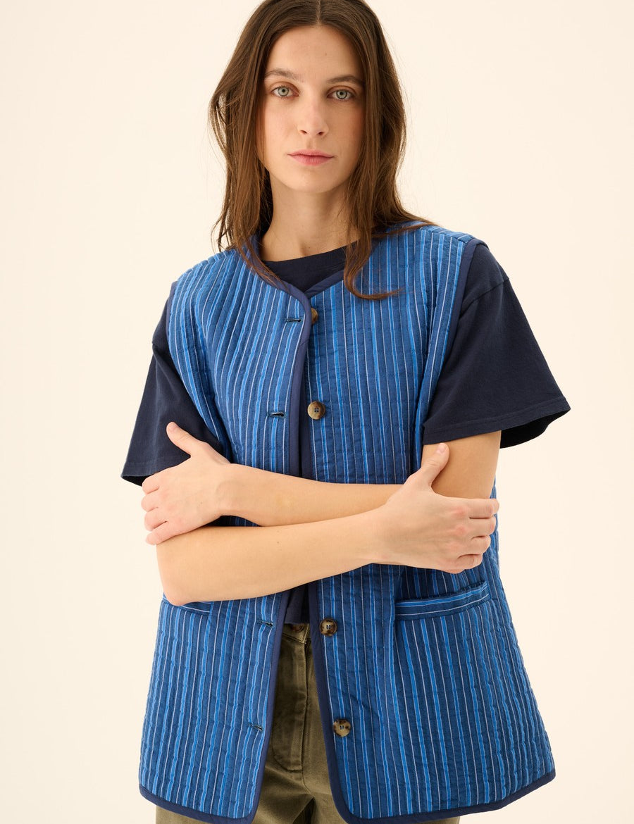 Rue-de-Tokyo-Cady-Padded-Stripe-Navy-Blue-Stripe-Detailfoto.jpg