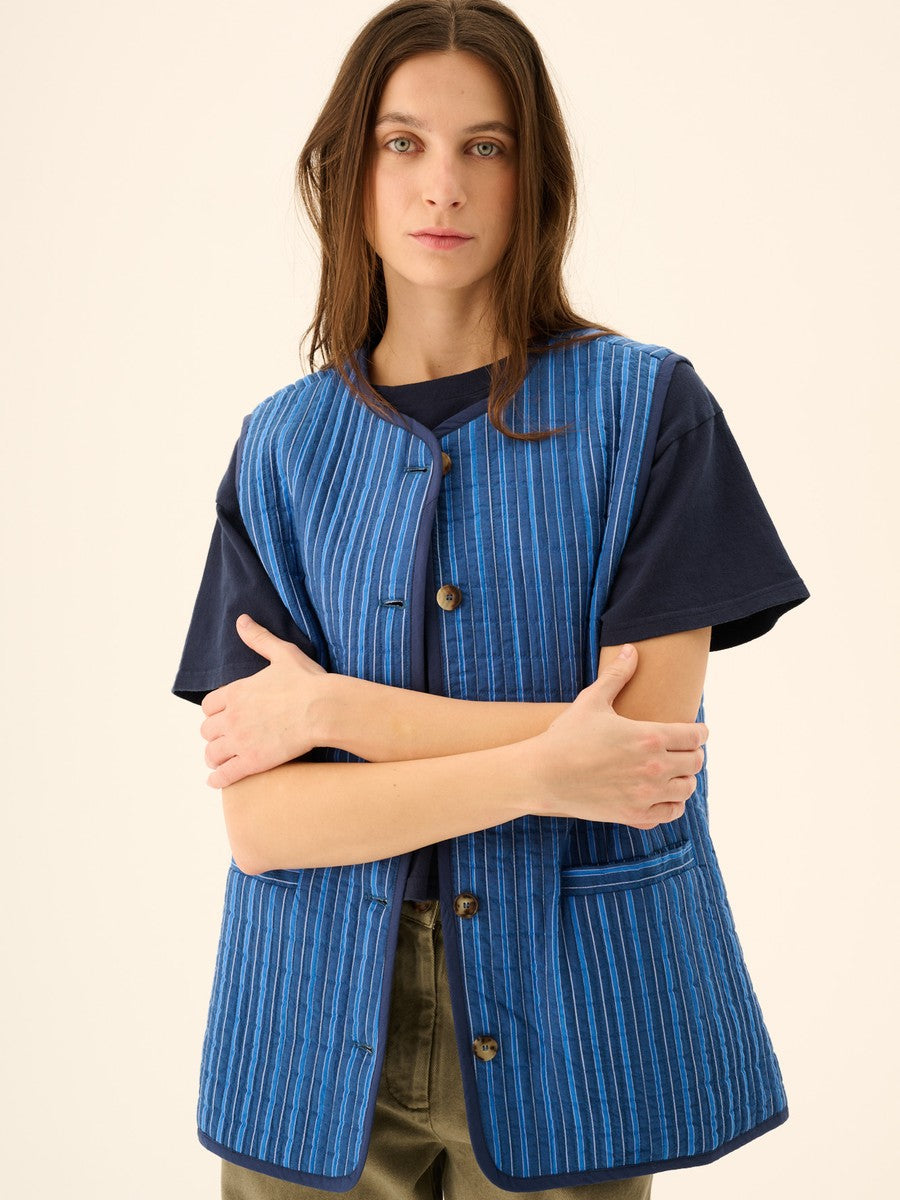 Weste Cady Padded Stripe