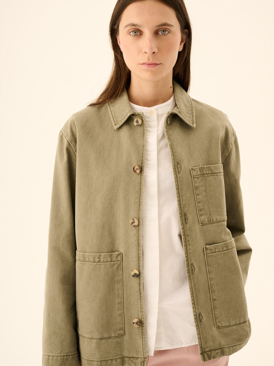 Jacke Cameron Faded Twill Sage Green