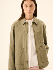 Jacke Cameron Faded Twill Sage Green