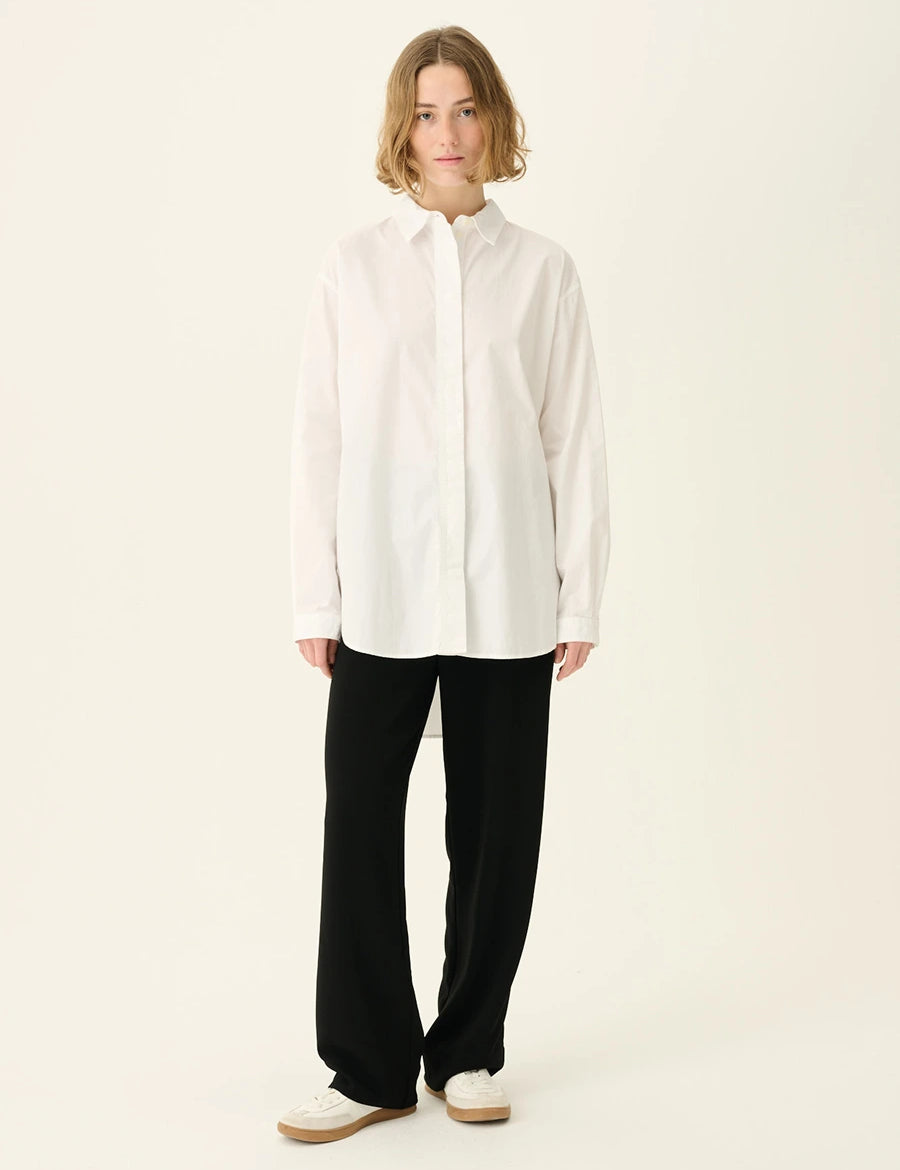 Rue de Tokyo Shelby Hemd Weiß Tragebild Frontansicht