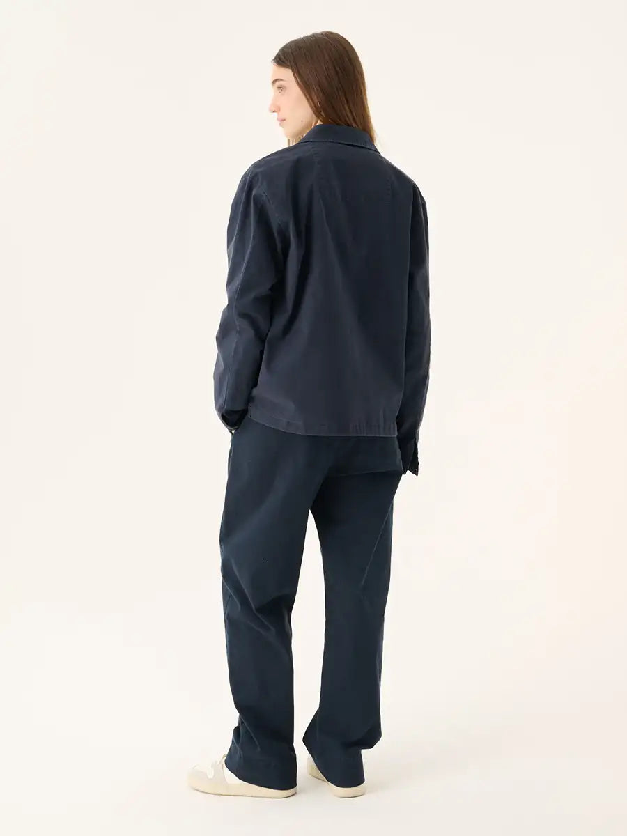 Rue de Tokyo Jacke Cameron Navy Tragebild Rücken