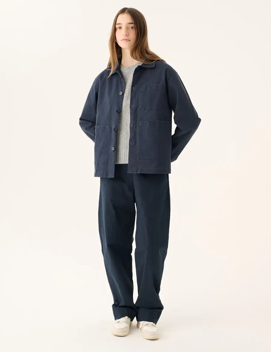 Rue de Tokyo Jacke Cameron Navy Tragebild Frontansicht