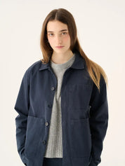 Rue de Tokyo Jacke Cameron Navy Tragebild Frontansicht Portrait