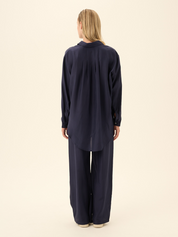 Silk Trousers Palma Navy