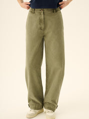 Hose Patsy Faded Twill Sage Green