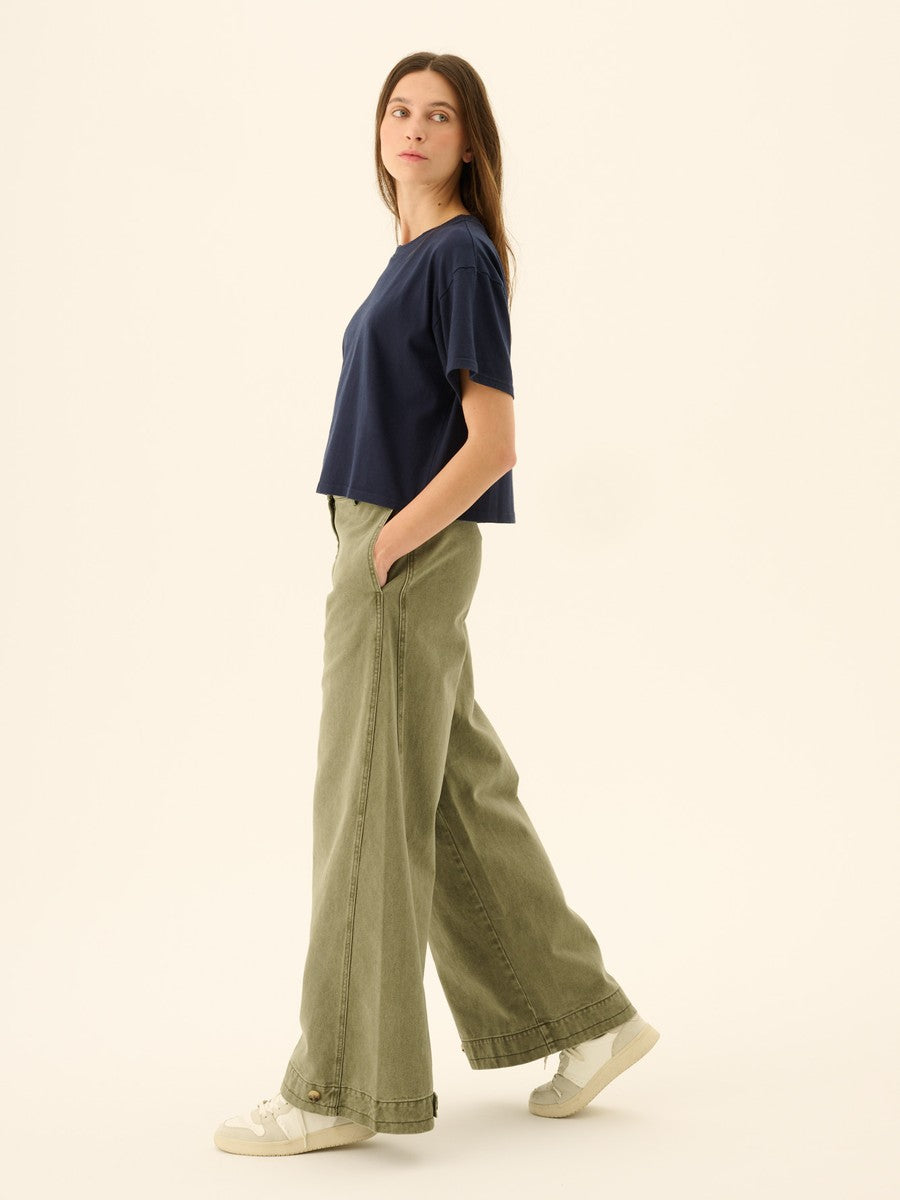 Hose Patsy Faded Twill Sage Green