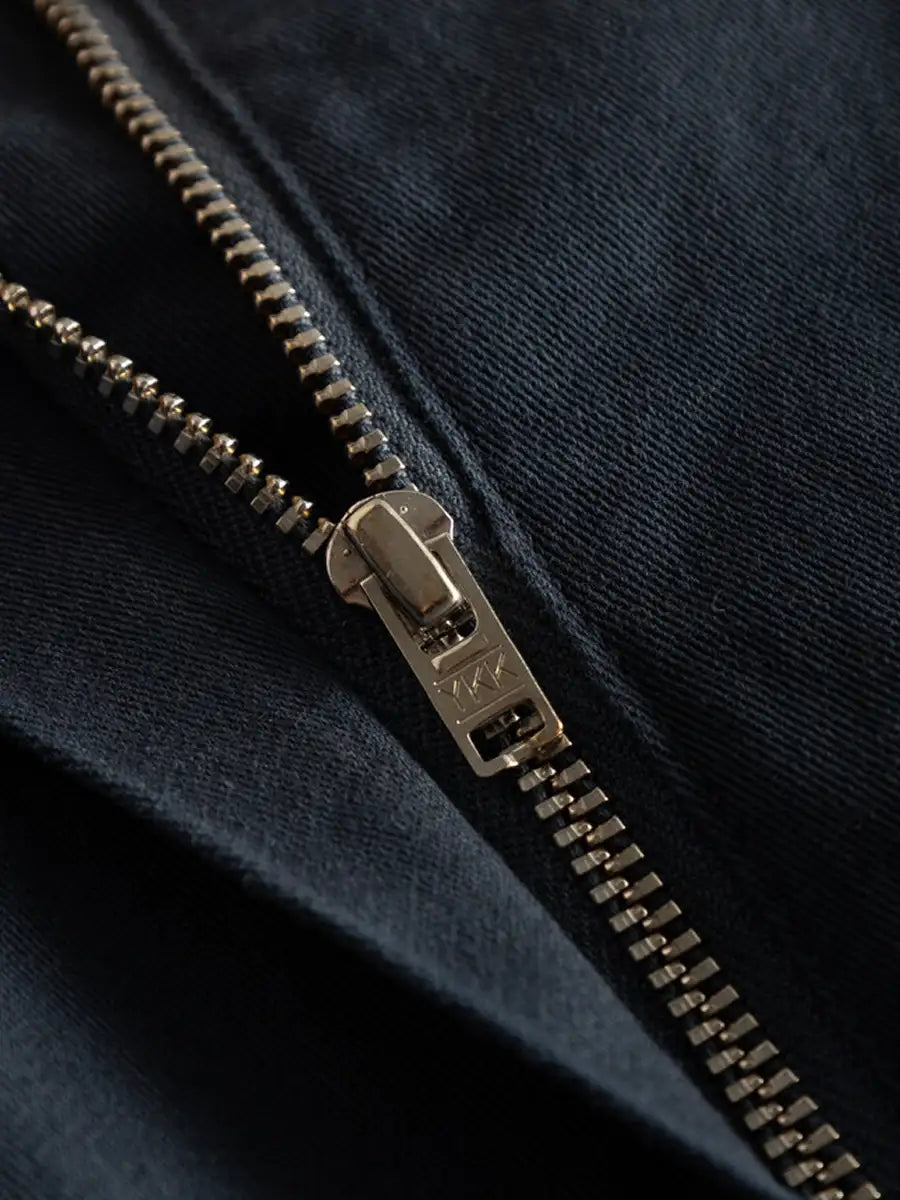 Rue de Tokyo Rock Pen Navy Detailfoto Reißverschluss